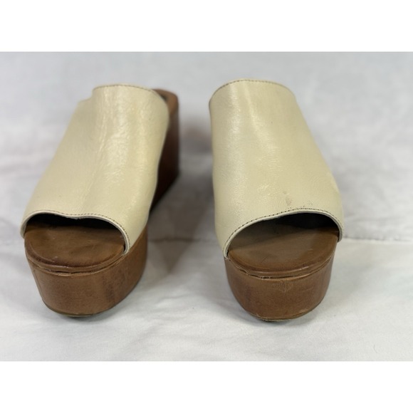 Freebird by Steven Loveland Brown Leather Slide Sandals Platform Women's US 10 - Picture 7 of 12